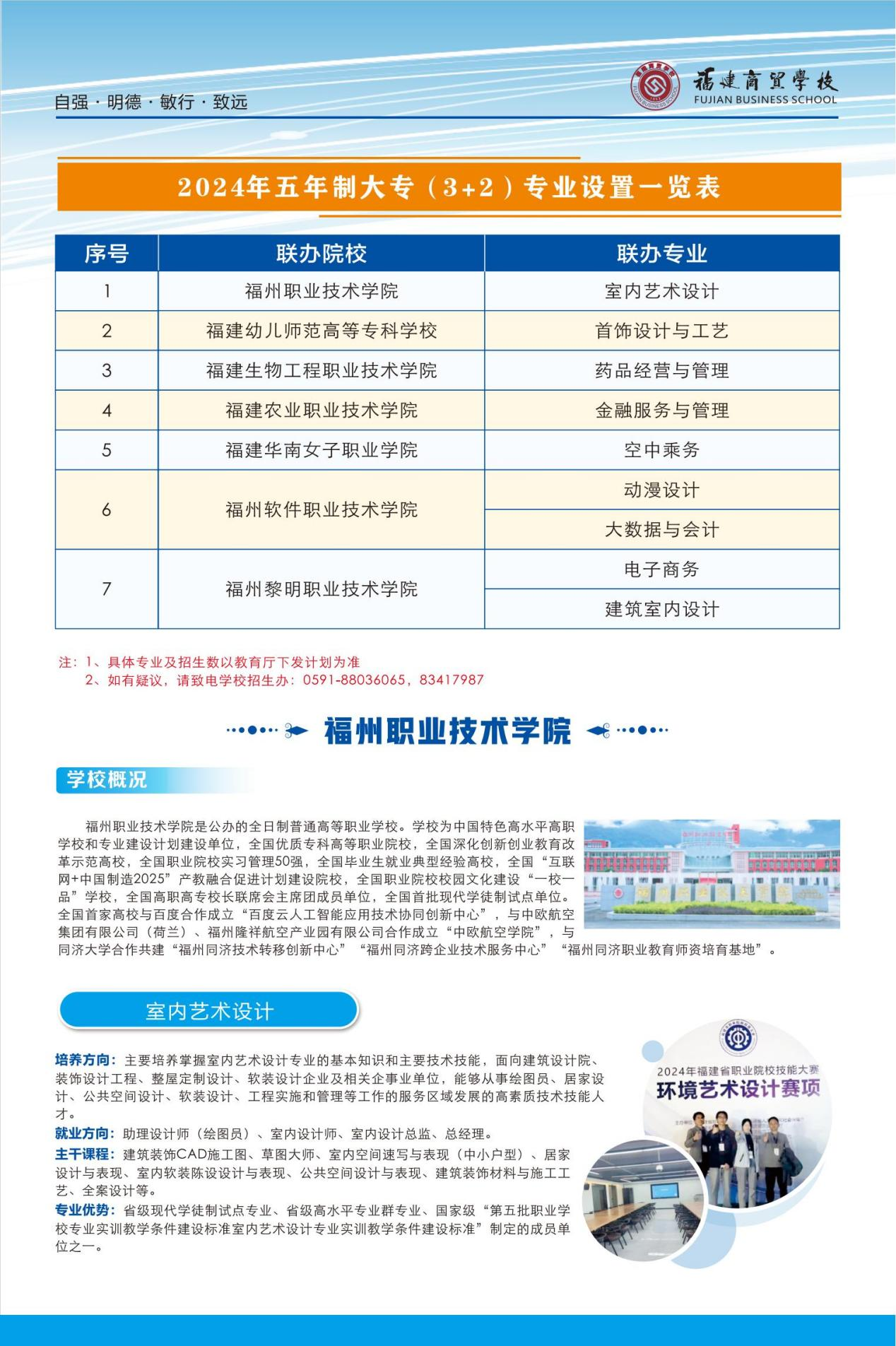 福州中職丨福建商貿學校2024年五年制大專招生簡章